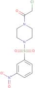 2-Chloro-1-[4-(3-nitrobenzenesulfonyl)piperazin-1-yl]ethan-1-one