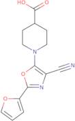 1-[4-Cyano-2-(furan-2-yl)-1,3-oxazol-5-yl]piperidine-4-carboxylic acid