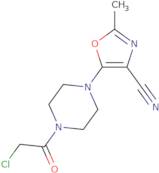 5-[4-(2-Chloroacetyl)piperazin-1-yl]-2-methyl-1,3-oxazole-4-carbonitrile