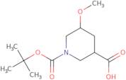 1-[(tert-Butoxy)carbonyl]-5-methoxypiperidine-3-carboxylic acid