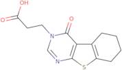 3-{3-Oxo-8-thia-4,6-diazatricyclo[7.4.0.0,2,7]trideca-1(9),2(7),5-trien-4-yl}propanoic acid