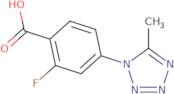 2-Fluoro-4-(5-methyl-1H-1,2,3,4-tetrazol-1-yl)benzoic acid