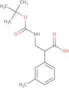 3-{[(tert-Butoxy)carbonyl]amino}-2-(3-methylphenyl)propanoic acid