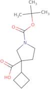 1-[(tert-Butoxy)carbonyl]-3-cyclobutylpyrrolidine-3-carboxylic acid