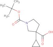 1-[(tert-Butoxy)carbonyl]-3-cyclopropylpyrrolidine-3-carboxylic acid