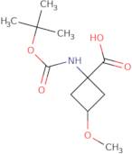 1-{[(tert-butoxy)carbonyl]amino}-3-methoxycyclobutane-1-carboxylic acid, Mixture of diastereomers