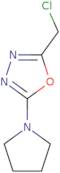 2-(Chloromethyl)-5-(pyrrolidin-1-yl)-1,3,4-oxadiazole
