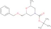 (2R,6R)-tert-butyl 2-benzyloxy)methyl)-6-methylmorpholine-4-carboxylate