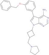 5-(3-(Benzyloxy)phenyl)-7-(cis-3-(pyrrolidin-1-ylmethyl)cyclobutyl)-7H-pyrrolo[2,3-d]pyrimidin-4-amine