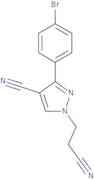3-(4-Bromophenyl)-1-(2-cyanoethyl)-1H-pyrazole-4-carbonitrile