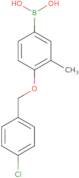 {4-[(4-Chlorophenyl)methoxy]-3-methylphenyl}boronic acid