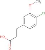 3-(4-Chloro-3-methoxyphenyl)propanoic acid