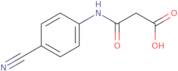 2-[(4-Cyanophenyl)carbamoyl]acetic acid