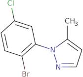 1-(2-bromo-5-chlorophenyl)-5-methyl-1H-pyrazole