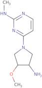 rac-4-[(3R,4S)-3-Amino-4-methoxypyrrolidin-1-yl]-N-methylpyrimidin-2-amine