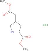 Methyl (2S,4R)-4-(2-methoxy-2-oxoethyl)pyrrolidine-2-carboxylate hydrochloride