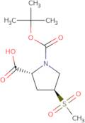 (2R,4S)-1-[(tert-Butoxy)carbonyl]-4-methanesulfonylpyrrolidine-2-carboxylic acid