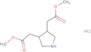 rac-Methyl 2-[(3R,4R)-4-(2-methoxy-2-oxoethyl)pyrrolidin-3-yl]acetate hydrochloride