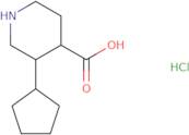 rac-(3R,4R)-3-Cyclopentylpiperidine-4-carboxylic acid hydrochloride