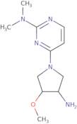 rac-4-[(3R,4S)-3-Amino-4-methoxypyrrolidin-1-yl]-N,N-dimethylpyrimidin-2-amine