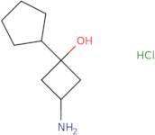 rac(1S,3S)-3-Amino-1-cyclopentylcyclobutan-1-ol hydrochloride