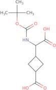 3-({[(tert-Butoxy)carbonyl]amino}(carboxy)methyl)cyclobutane-1-carboxylic acid