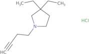 1-(But-3-yn-1-yl)-3,3-diethylpyrrolidine hydrochloride