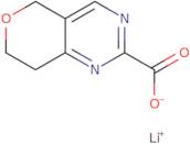 5H,7H,8H-pyrano[4,3-d]pyrimidine-2-carboxylate lithium