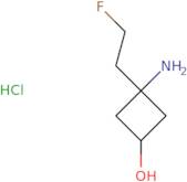 3-Amino-3-(2-fluoroethyl)cyclobutan-1-ol hydrochloride