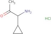 1-Amino-1-cyclopropylpropan-2-one hydrochloride