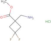 Methyl 1-(aminomethyl)-3,3-difluorocyclobutane-1-carboxylate hydrochloride