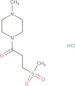 3-Methanesulfonyl-1-(4-methylpiperazin-1-yl)propan-1-one hydrochloride