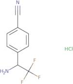 4-(1-Amino-2,2,2-trifluoroethyl)benzonitrile hydrochloride