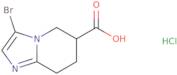 3-Bromo-5H,6H,7H,8H-imidazo[1,2-a]pyridine-6-carboxylic acid hydrochloride