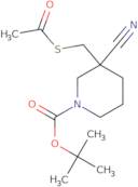tert-Butyl 3-[(acetylsulfanyl)methyl]-3-cyanopiperidine-1-carboxylate