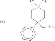 (1,1-Dimethyl-4-phenylsilinan-4-yl)methanamine hydrochloride