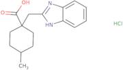 rac-(1S,4S)-1-[(1H-1,3-Benzodiazol-2-yl)methyl]-4-methylcyclohexane-1-carboxylic acid hydrochloride
