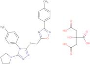 2-Hydroxypropane-1,2,3-tricarboxylic acid, 3-(4-methylphenyl)-5-({[4-(4-methylphenyl)-5-(pyrrolidi…