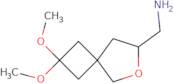 {2,2-Dimethoxy-6-oxaspiro[3.4]octan-7-yl}methanamine