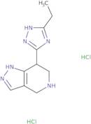 5-Ethyl-3-{2H,4H,5H,6H,7H-pyrazolo[4,3-c]pyridin-7-yl}-1H-1,2,4-triazole dihydrochloride