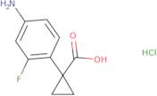 1-(4-Amino-2-fluorophenyl)cyclopropane-1-carboxylic acid hydrochloride