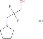 2,2-Difluoro-3-(pyrrolidin-1-yl)propan-1-ol hydrochloride