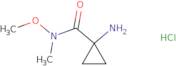 1-Amino-N-methoxy-N-methylcyclopropane-1-carboxamide hydrochloride