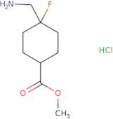 rac-Methyl (1R,4R)-4-(aminomethyl)-4-fluorocyclohexane-1-carboxylate hydrochloride