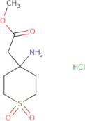 Methyl 2-(4-amino-1,1-dioxo-1Î»â¶-thian-4-yl)acetate hydrochloride
