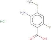 5-Amino-2-fluoro-4-(methylsulfanyl)benzoic acid hydrochloride