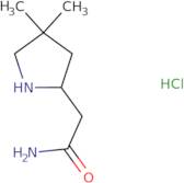 2-(4,4-Dimethylpyrrolidin-2-yl)acetamide hydrochloride