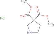 3,3-Dimethyl pyrrolidine-3,3-dicarboxylate hydrochloride