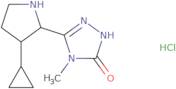 3-(3-Cyclopropylpyrrolidin-2-yl)-4-methyl-4,5-dihydro-1H-1,2,4-triazol-5-one hydrochloride