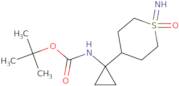 tert-Butyl N-[1-(1-imino-1-oxo-1λ⁶-thian-4-yl)cyclopropyl]carbamate